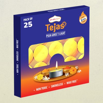 Shubhkart Tejas Puja Ghee T-Light Candles