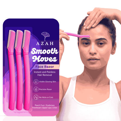 Azah Reusable Smooth Moves Face Razor For Women (Pack Of 3)