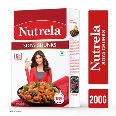 Nutrela 100% Vegetarian Soya Chunks
