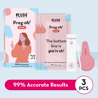 Plush Basic Pregnancy Test Kit Pack Of 3
