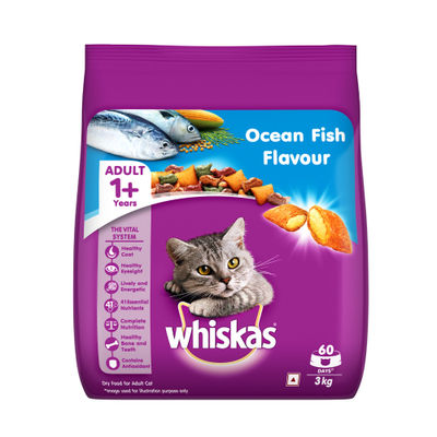 Whiskas Adult Ocean Fish Flavour Dry Cat Food