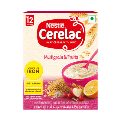 Nestle Cerelac Baby Cereal with Milk | Multigrain and Fruits - Stage 4 | 12 to 24 Months