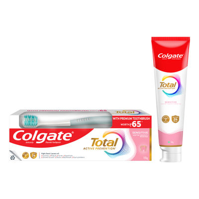 Colgate Total Sensitive Antibacterial Toothpaste (With A Premium Toothbrush)