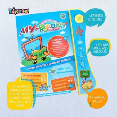 Toyshine Interactive Musical Phonetic Learning Book For 3+ Years Children - Multicolour