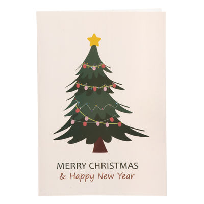 Quace Christmas Tree Seasons Greetings Card