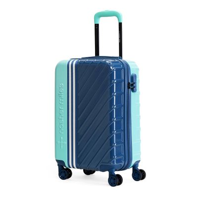 Nasher Miles Unisex Polycarbonate 44 L Hard Trolleys | Dark Blue and Teal - S