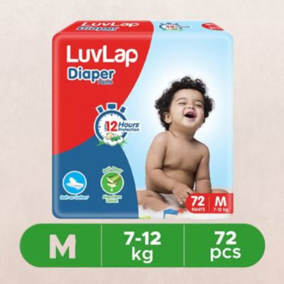 LuvLap Diaper Pant For Kids | Multicolour | M (7 - 12 kg)
