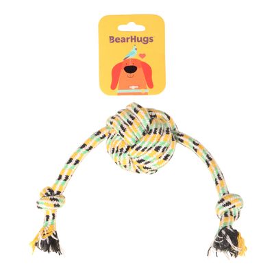 Bearhugs Rope Tug Ball Dog Toy