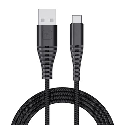 Dubstep Blaze Ultra 30W 3.5A Fast Charging USB A to Type C Cable (Black)