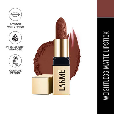 Lakme Rouge Bloom Powder Matte Bullet Cocoa Carnation 204