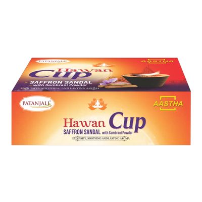 Patanjali Aastha Hawan Cup Saffron Sandal