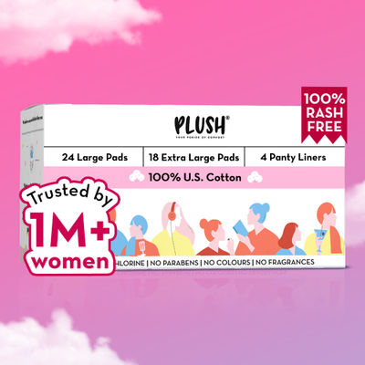 Plush Stock Up (24 L + 18 XL) Sanitary Pads