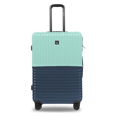 Nasher Miles Unisex Polycarbonate 47 L Hardside Luggage | Dark Blue and Teal - S
