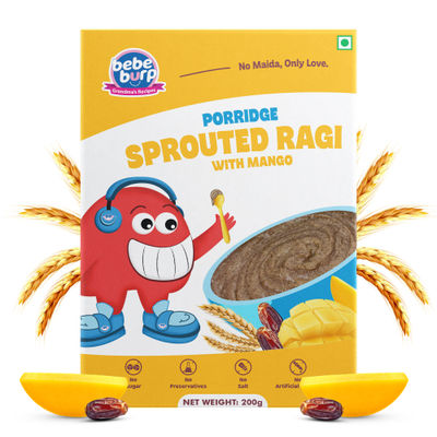 Bebe Burp Sprouted Ragi With Mango Porridge | Cereal