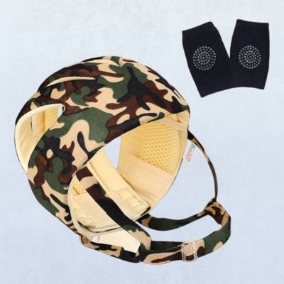 DearJoy Baby Helmet & Kneepads For Kids | Green | 1 - 5 years