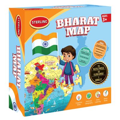 Sterling Bharat Map Puzzle Game