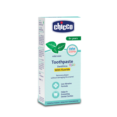 Chicco Toothpaste Mildmint Baby For Kids | Mint | 6+ years