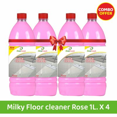Dew Fresh Milky Floor cleaner (Phenyl) Rose 2 l Combo