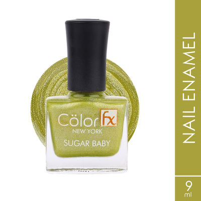 Color Fx Yellow Shimmery Matte Nail Paint, Long Lasting Nail Polish 109