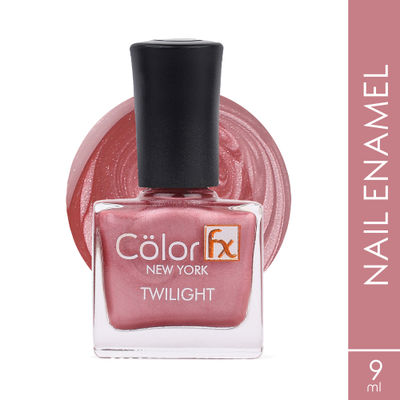Color Fx Pink Mettalic Matte Nail Paint, Lasting Nail Polish 147