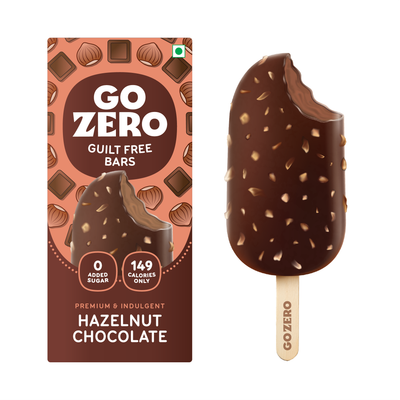 Go Zero Hazelnut Chocolate Low Calorie Guilt Free Ice Cream Bar