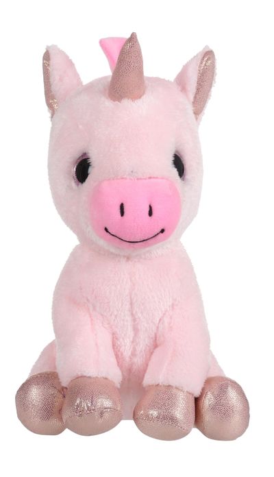 Mirada Tie Dye Purple Unicorn Soft Toy With Glitter Eye - 35Cm