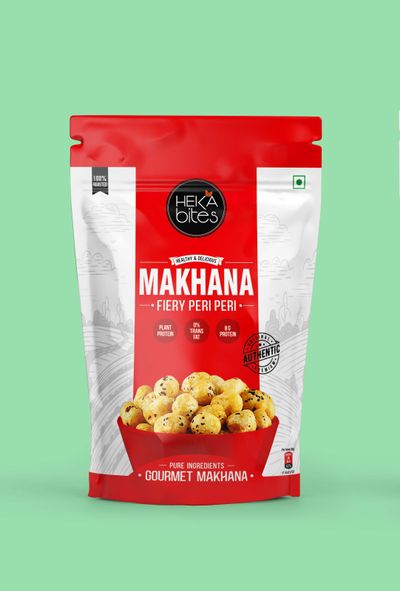 Heka Bites Roasted Makhana Fiery Peri Peri