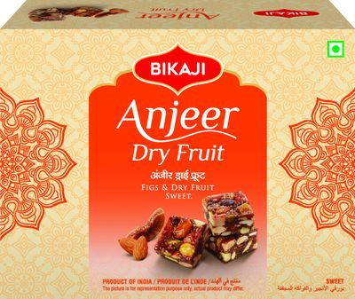 Bikaji Anjeer Dryfruit Burfee