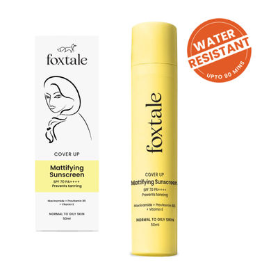 Foxtale SPF 70 Gel-Cream Sunscreen for Oily Skin with  PA++++ & Niacinamide