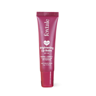Foxtale SPF 30 Brightening Lip Balm with Peptitdes  (Light Mauve)