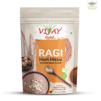 Vijay Gold Ragi Huri Hittu Popped Ragi Flour