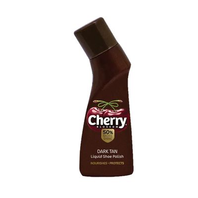 Cherry Blossom Dark Tan Shoe Polish Liquid Shoe Shiner