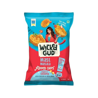 Wickedgud Chickpea Popped Chips - Mast Masala
