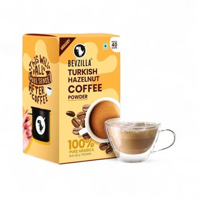 Bevzilla Turkish Hazelnut Medium Roast Organic Instant Coffee