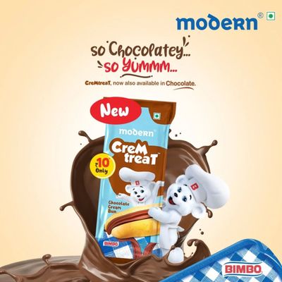 Modern Cremtreat Chocolate Cream Bun