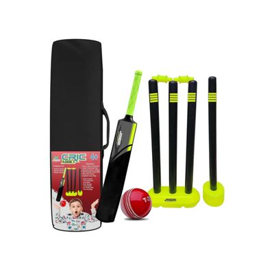 Jaspo Cric Addict Plastic Cricket Set Combo (Size-3)