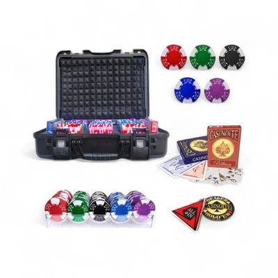 Casinoite Poker Chips Set - 300 High-Quality Chips for Family Game Night