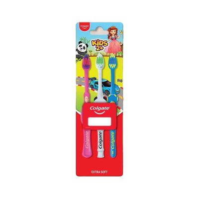Colgate Cartoon Baby Toothbrush For Kids | Multicolour | 2+ years