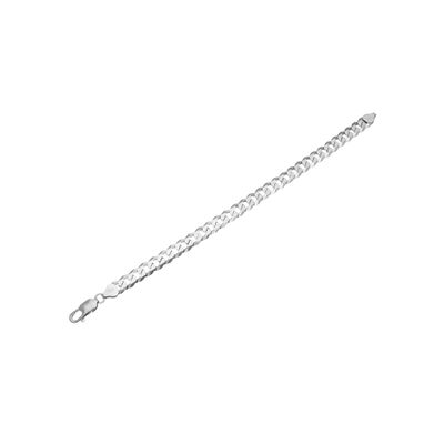 Salty Alpha Classic Cuban Silver Bracelet for Men