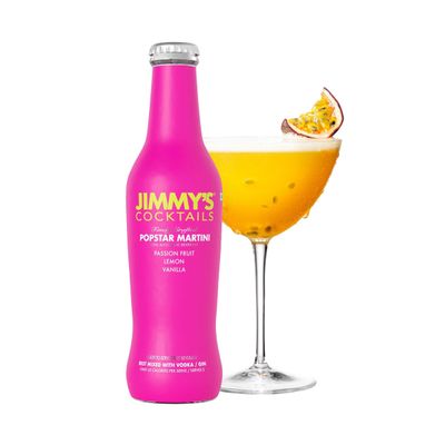 Jimmy's Cocktails Passion Fruit, Lemon and Vanilla Flavoured Cocktail Mixer