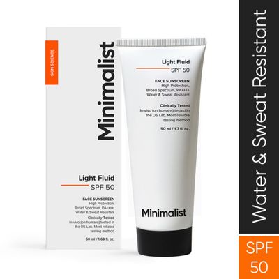 Minimalist Light Fluid SPF 50 Face Sunscreen
