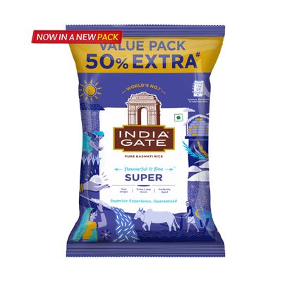 India Gate Flavourful and Fine Super Basmati Rice | Perfectly Aged Rice