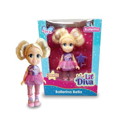 Lil Diva Ballerina-Bella, 6" Doll