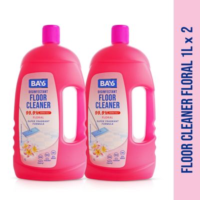 BAY6 Disinfectant Floor Cleaner | Floral | Pack of 2