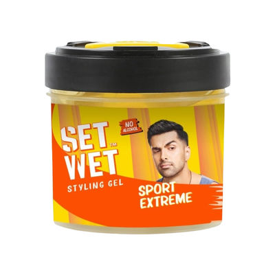Set Wet Hair Gel for Men Ultimate Hold Maximum Hold Jar