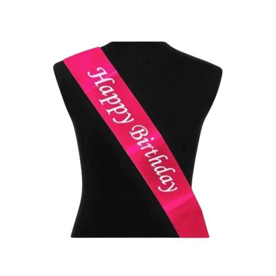 Sash Happy Birthday Assorted Colours
