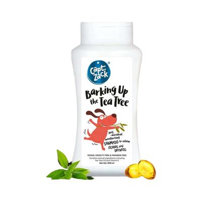 Captain Zack Barking Up The Tea Tree Dog Shampoo For All Skin Types
