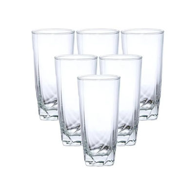 Luminarc Ascot Highball Glass Set | 330 ml | Elegant Design | Durable | Dishwasher Safe | Clear