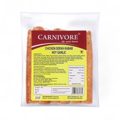 Carnivore Chicken Seekh Kabab Hot Garlic