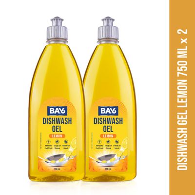 BAY6 Dishwash Gel | Lemon | Pack of 2